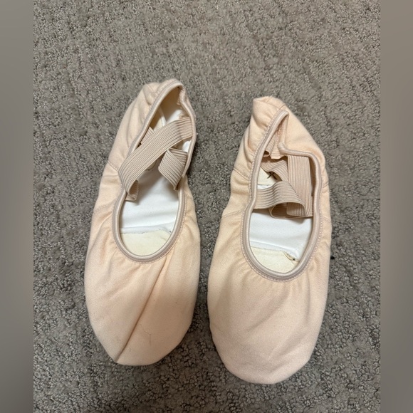 Capezio Shoes - Capezio Beige Ballet Flats with Elastic Straps